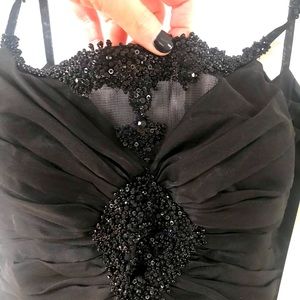 Badgley Mischka Black Evening Gown